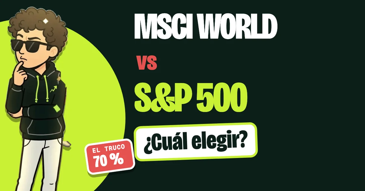Álvaro, de Don Indexado, pensativo junto al texto MSCI World contra S&P 500: ¿cuál elegir?